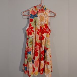 TCEC Colorful Floral Kids Dress